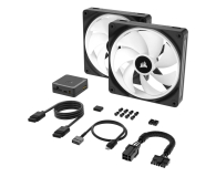 CORSAIR iCUE LINK QX140 PWM RGB Dual Pack 2x140mm CO-9051004-WW - 1158645 - zdjęcie 6